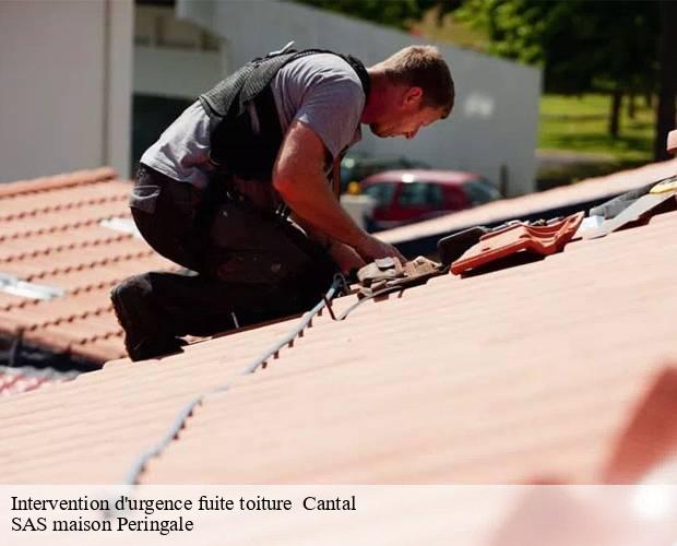 Intervention d'urgence fuite toiture  15 Cantal  SAS maison Peringale