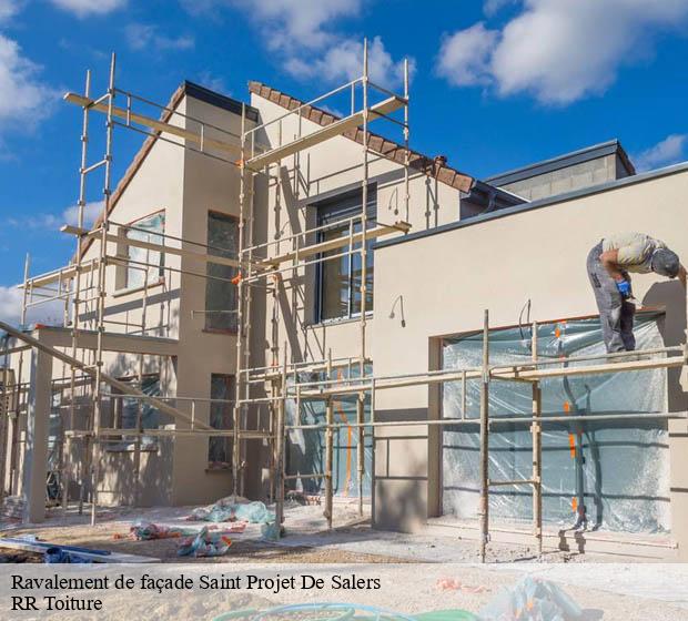 Ravalement de façade saint-projet-de-salers-15140 RR Toiture