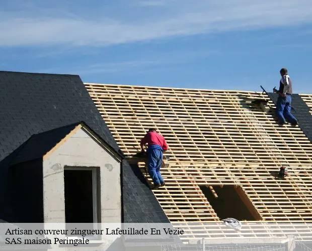 Artisan couvreur zingueur  lafeuillade-en-vezie-15130 SAS maison Peringale