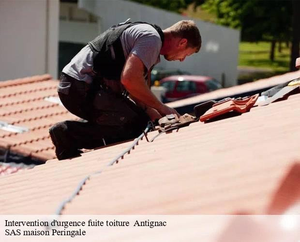 Intervention d'urgence fuite toiture   antignac-15240 SAS maison Peringale